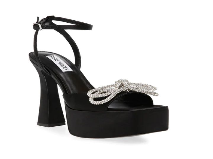 Sandalias Steve Madden Darla Negro Satín para Mujer