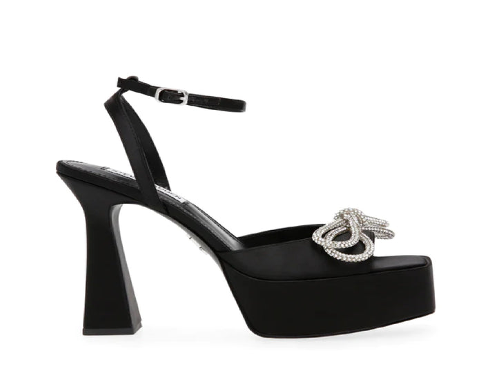 Sandalias Steve Madden Darla Negro Satín para Mujer