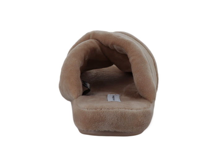 Sandalia tipo pantufla Tommy Hilfiger en color Misty Blush con textura suave y acolchada.