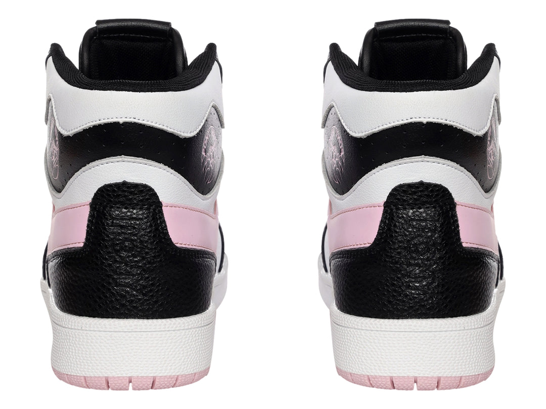 Tenis PONY City Wings Hi de corte alto en colores blanco, negro y rosa.