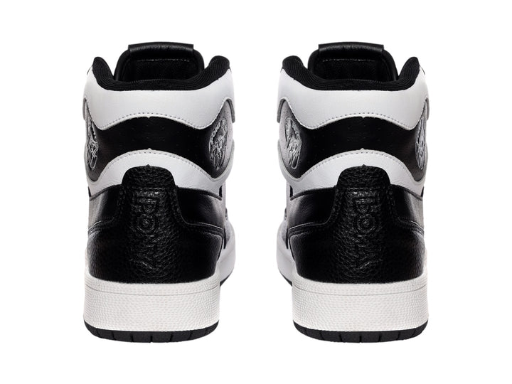 Tenis PONY City Wings Hi de bota en colores blanco y negro.