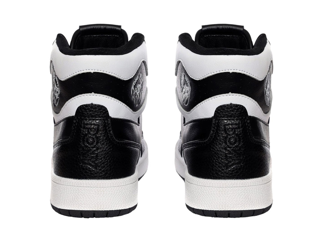 Tenis PONY City Wings Hi Panda en colores blanco y negro, diseño de bota alta con suela blanca.