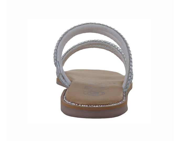 Sandalias Luna Rosa Trenzadas Plata para Mujer