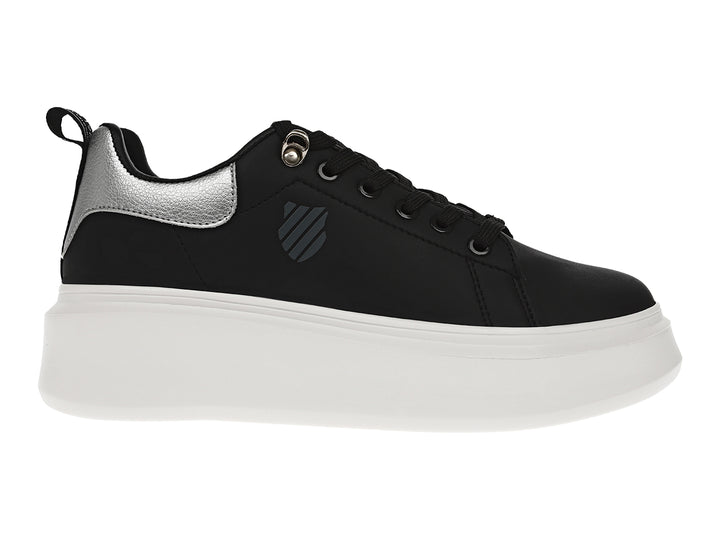 Tenis K-SWISS Alessius Platform Negro y Plata para Mujer