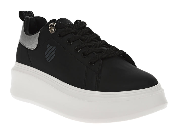 Tenis K-SWISS Alessius Platform Negro y Plata para Mujer