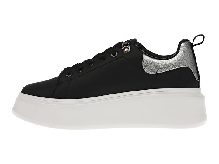 Tenis K-SWISS Alessius Platform Negro y Plata para Mujer