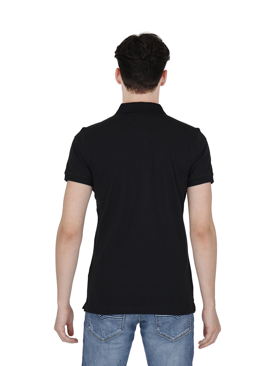 Playera Polo Calvin Klein Colorblock Negro para Hombre