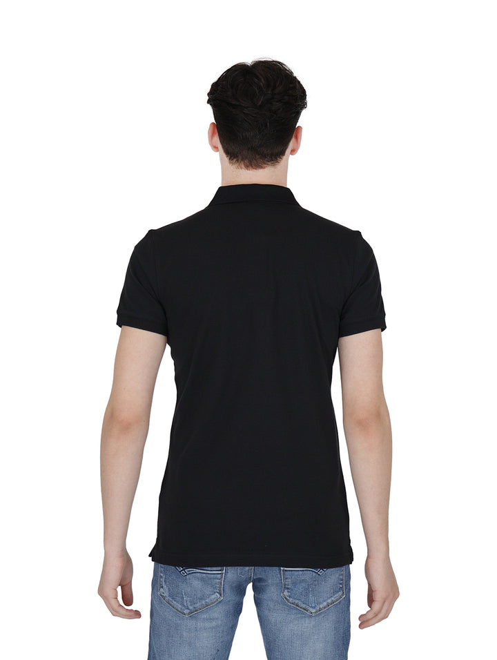 Playera Polo Calvin Klein Colorblock Negro para Hombre