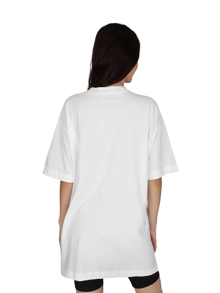 Playera Calvin Klein Oversized Blanca para Mujer