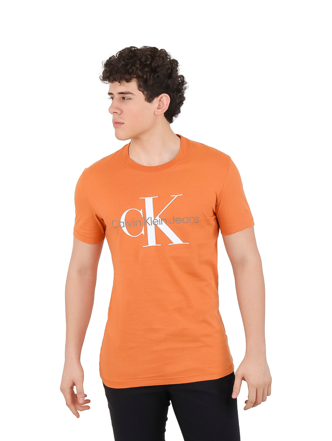 Playera Calvin Klein Naranja para Hombre