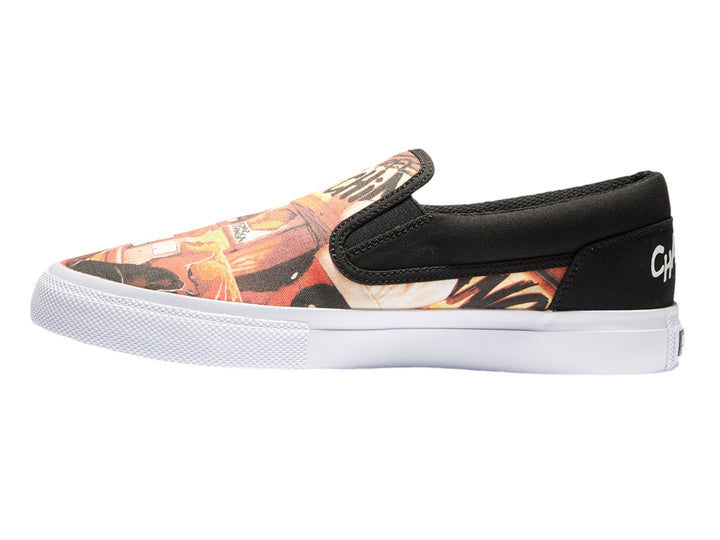 Tenis DC Shoes DP Manual Slip Negro y Blanco para Hombre