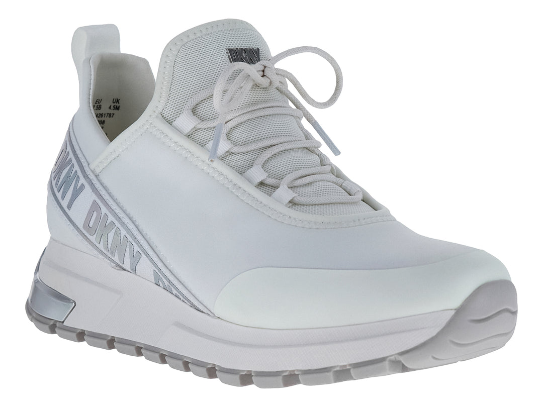 Tenis DKNY Blanco y Plata para Mujer