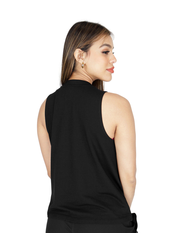 Camiseta sin Mangas DKNY Negro para Mujer