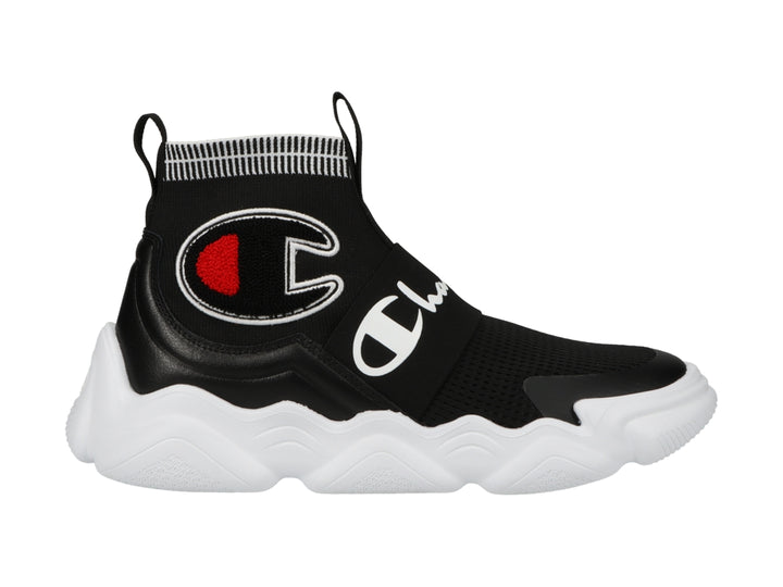 Tenis Champion Meloso Rally Negro y Blanco para Hombre