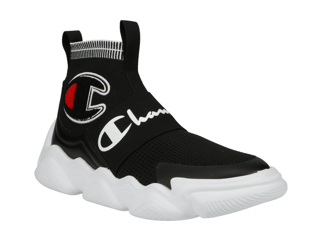 Tenis Champion Meloso Rally Negro y Blanco para Hombre