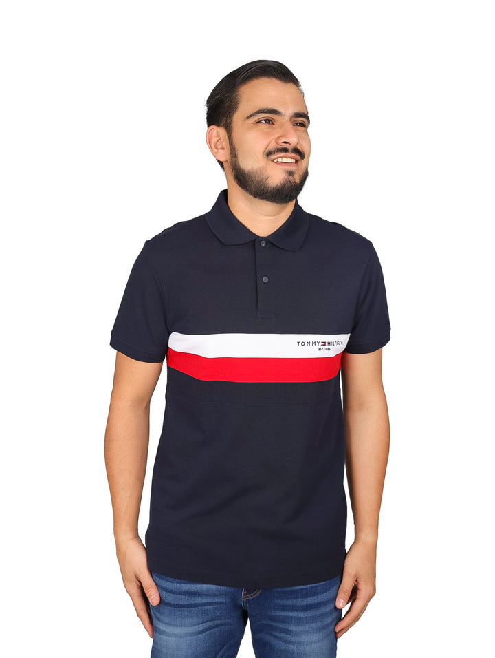 Playera Polo Tommy Hilfiger Azul Marino para Hombre