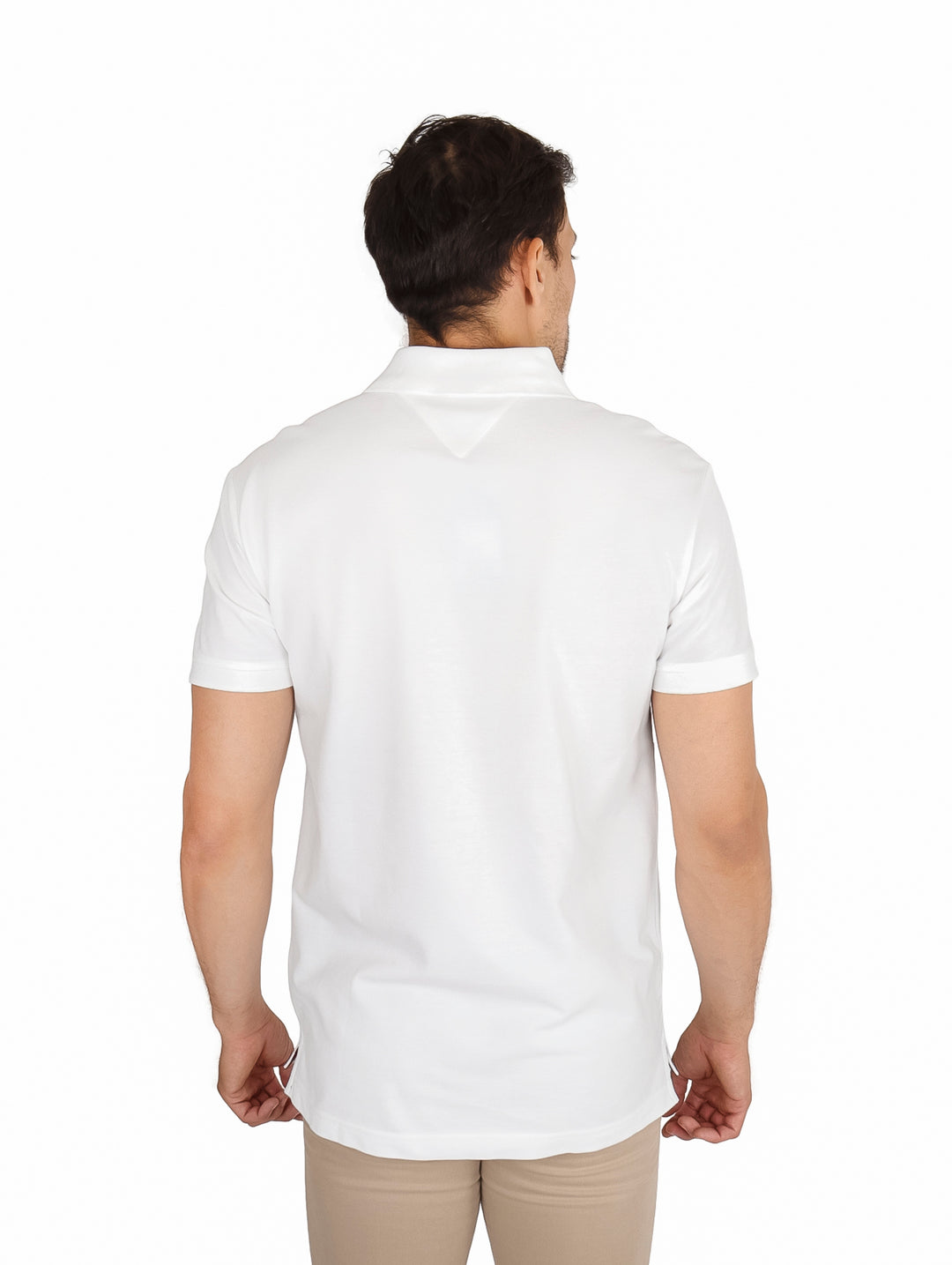 Playera Polo Tommy Hilfiger Colourblock Blanco para Hombre
