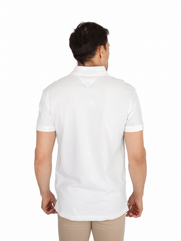 Playera Polo Tommy Hilfiger Colourblock Blanco para Hombre
