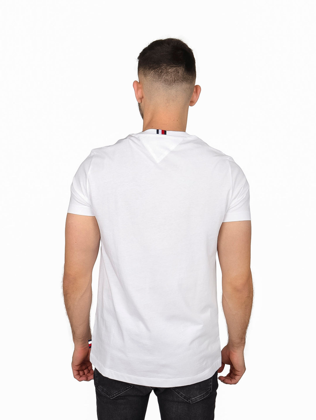 Playera Tommy Hilfiger Blanca con Estampado para Hombre