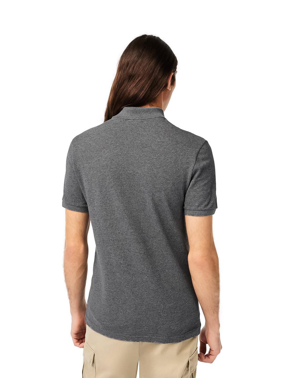 Playera Polo Lacoste Gris Jaspe para Hombre