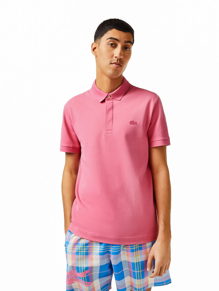 Playera Polo Lacoste Rosa para Hombre