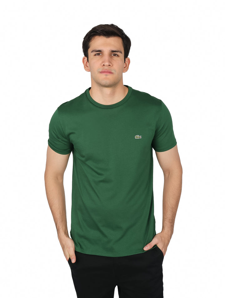 Playera Lacoste Algodón Pima Verde para Hombre