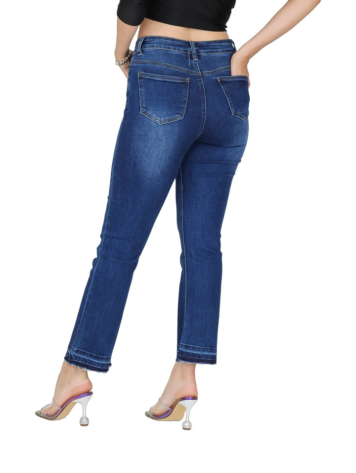 Jeans NYD Jeans Rectos Stone Oscuro para Mujer