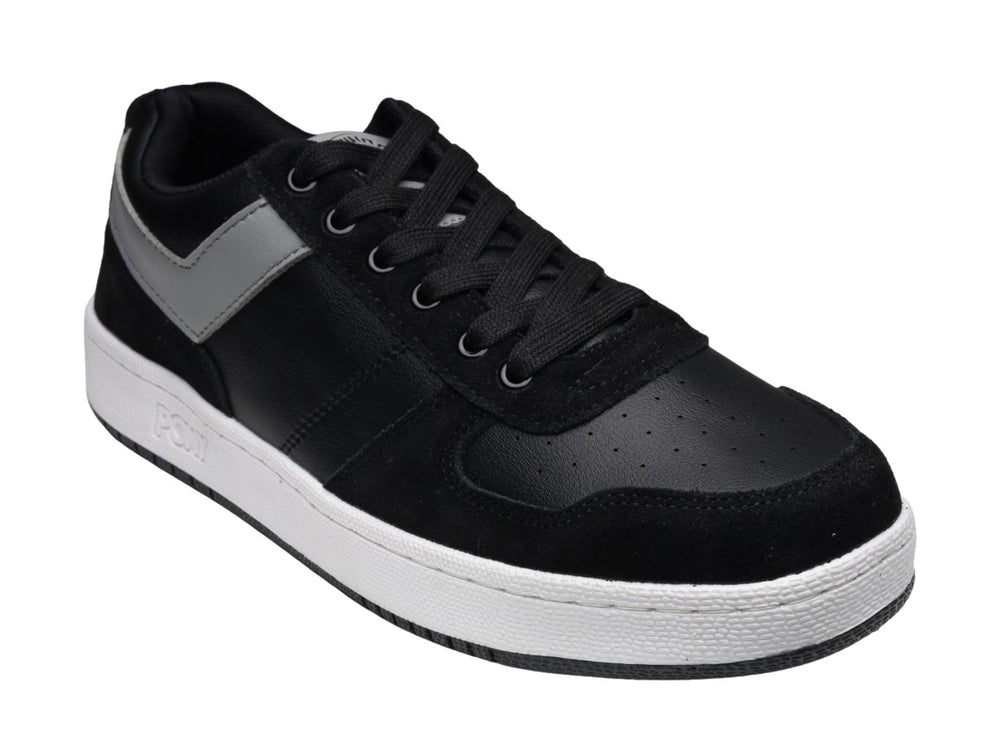 Tenis PONY City Wings color negro con detalles en gris y suela blanca.
