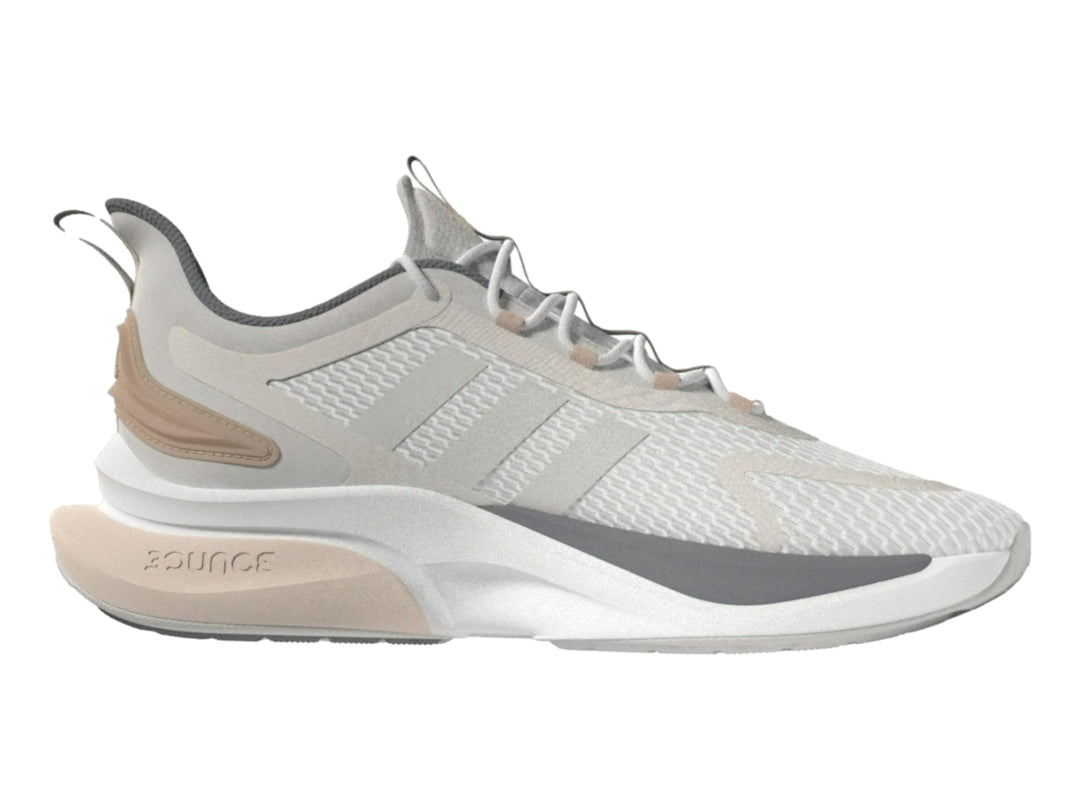 Tenis Adidas Alphabounce Blanco y Gris para Mujer