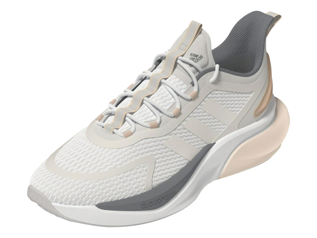 Tenis Adidas Alphabounce Blanco y Gris para Mujer