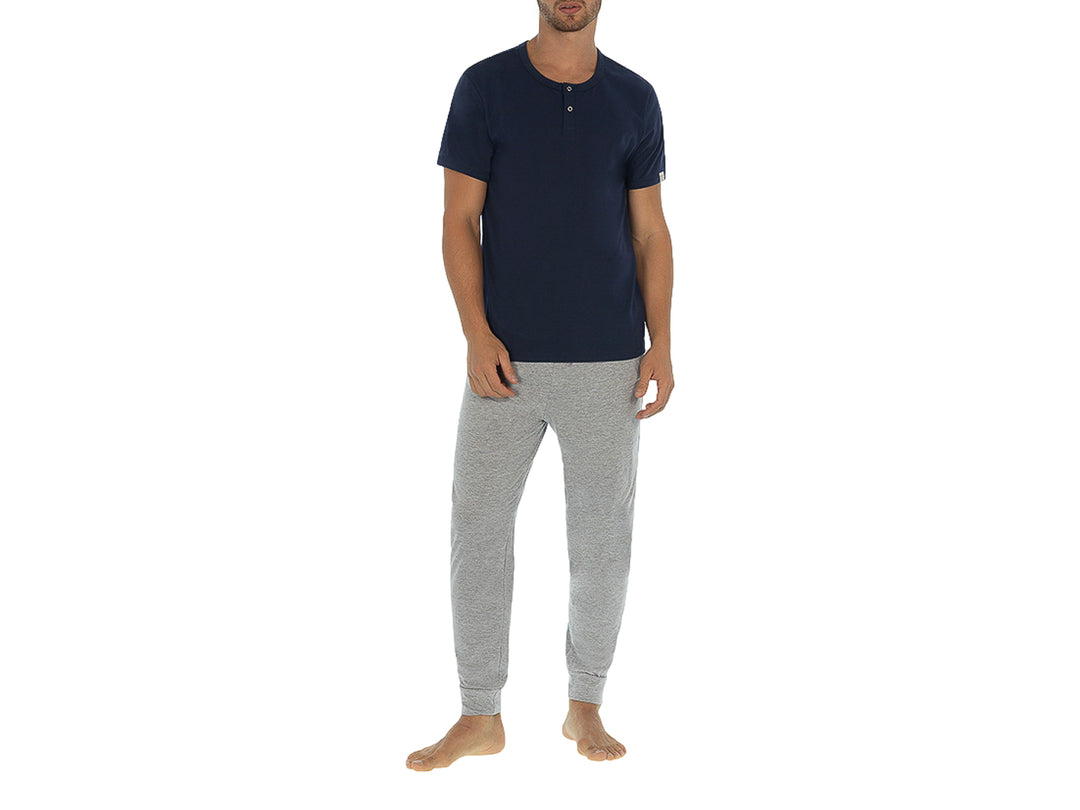 Pijama Skiny Conjunto Playera y Jogger Marino para Hombre