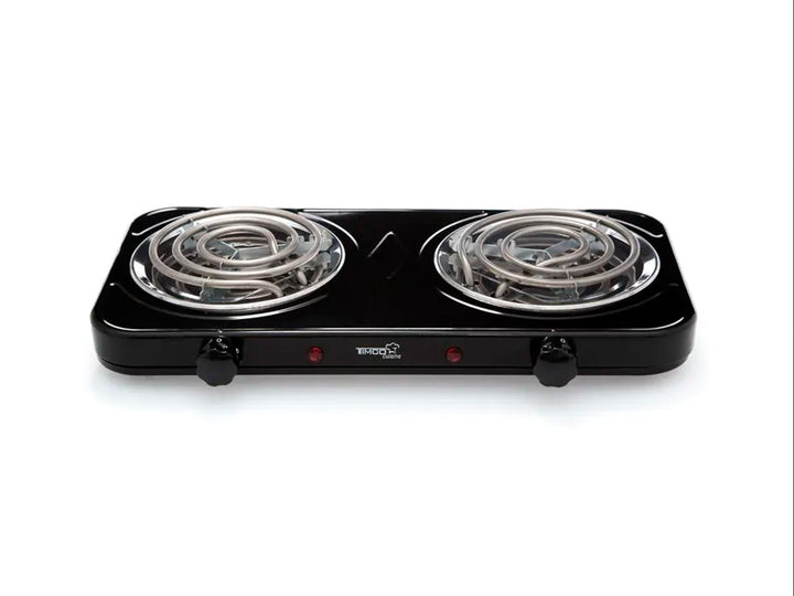 Parrilla Eléctrica Timco de 2 Quemadores Color Negra