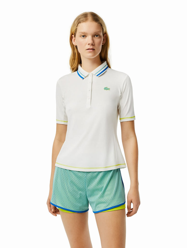 Playera Polo Lacoste Ultra Dry Color Farine para Hombre