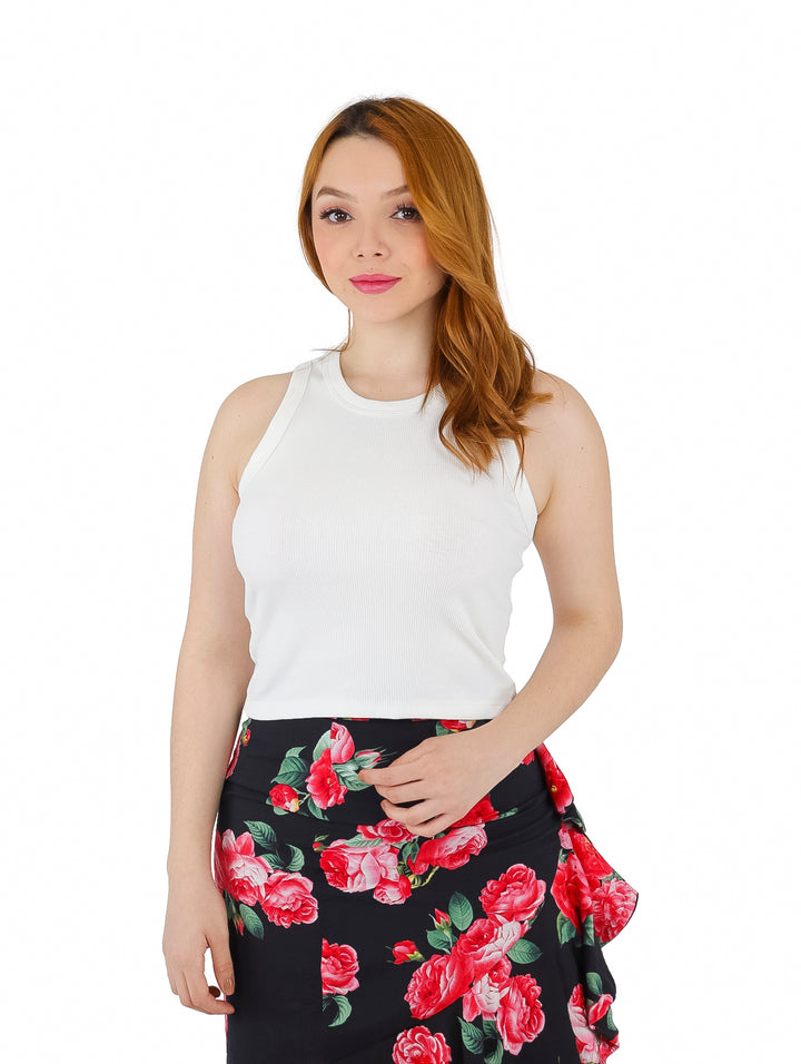 Blusa sin mangas Ingrid color Ivory para Mujer
