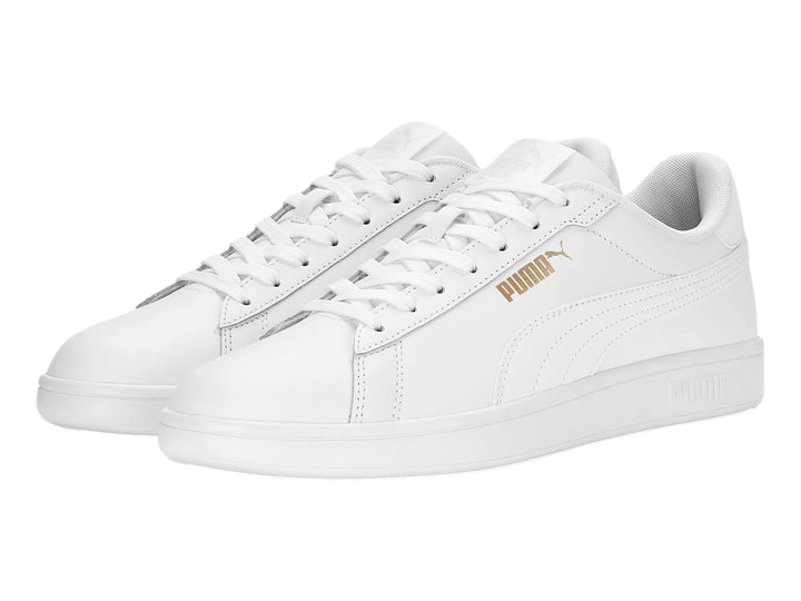 Tenis PUMA Smash 3.0 L Blancos con Dorado para Hombre