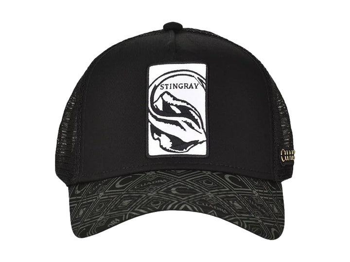 Gorra Cuadra Mantarraya Negro para Hombre