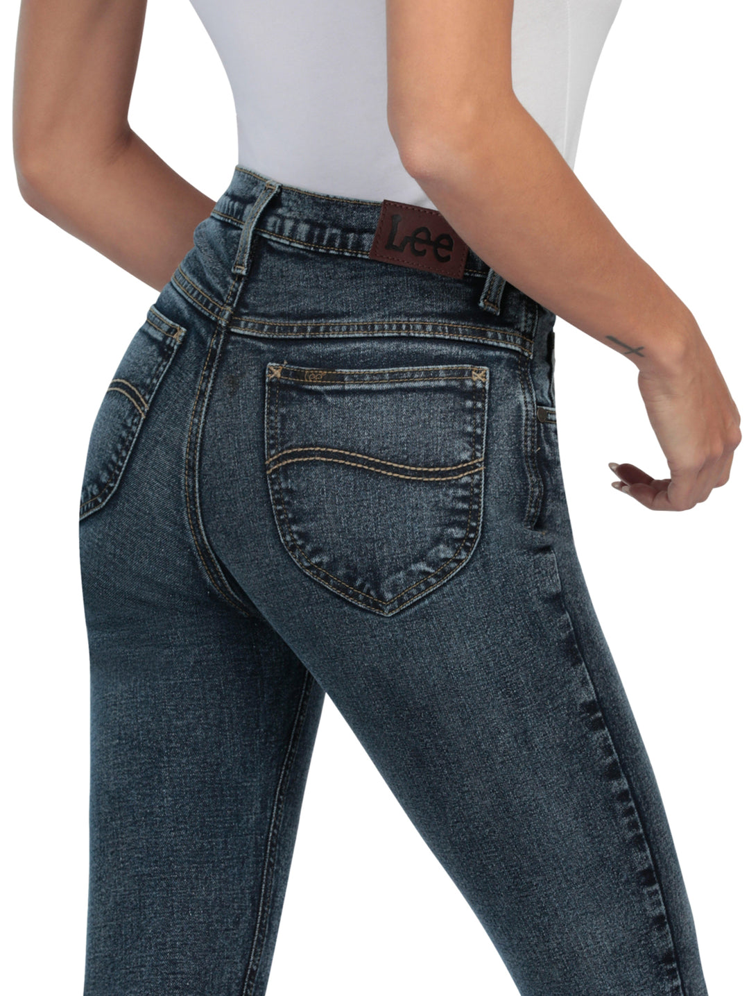 Jeans Lee Slim Fit Color Indigo para Mujer