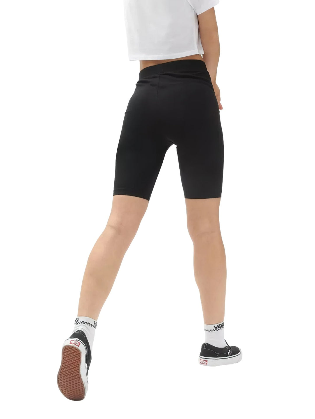 Short Biker Vans Flying V Negro para Mujer