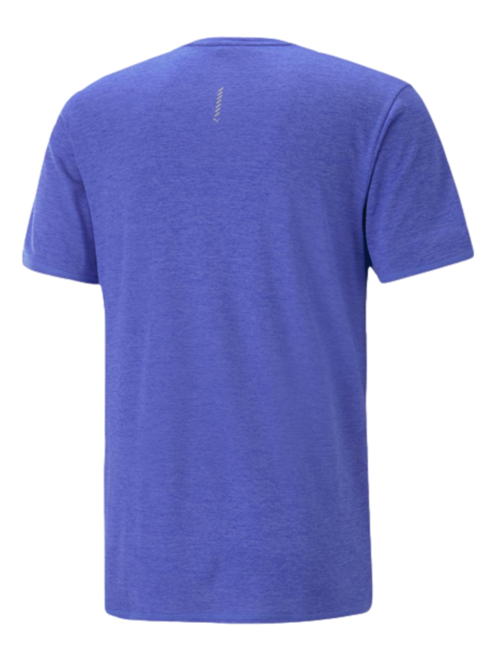 Playera deportiva PUMA de color azul Royal Sapphire Heather con manga corta y logotipo en el pecho.