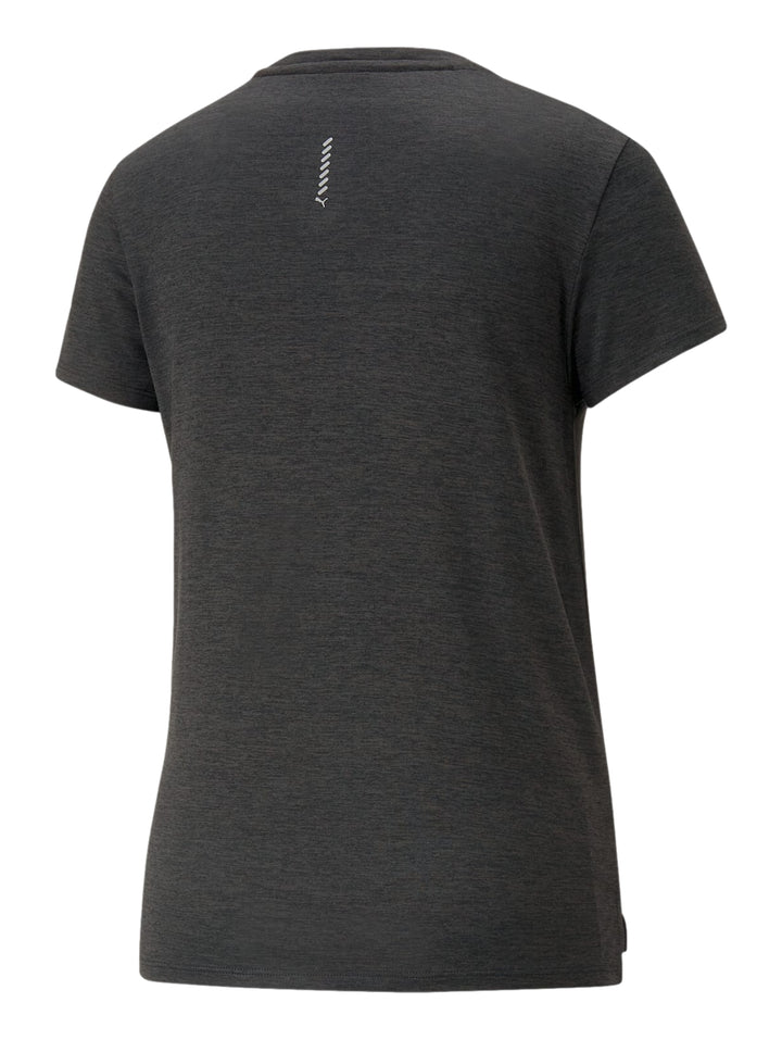 Playera Puma Run Favorite Negro Jaspeado para Mujer