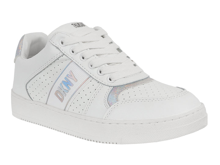 Tenis DKNY Casual Blanco y Plata para Mujer
