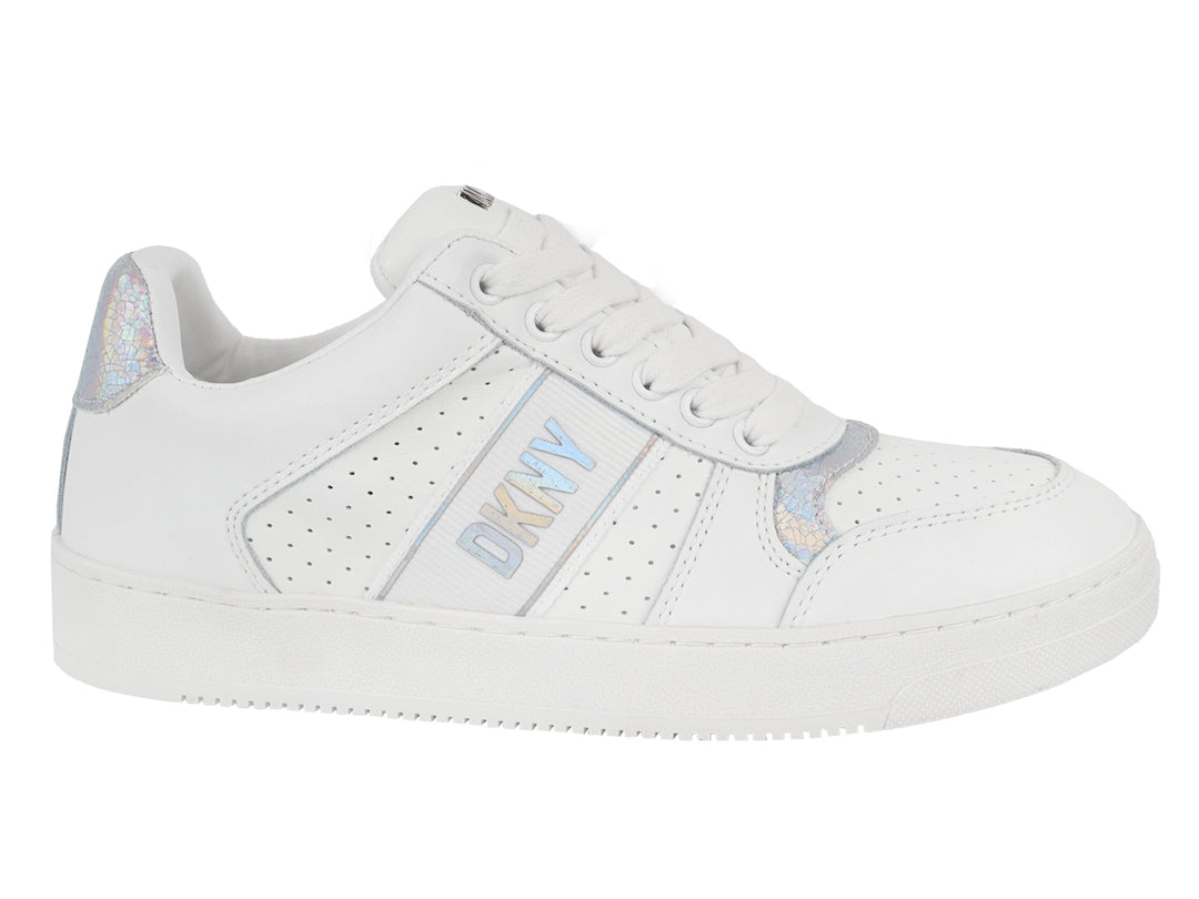 Tenis DKNY Casual Blanco y Plata para Mujer