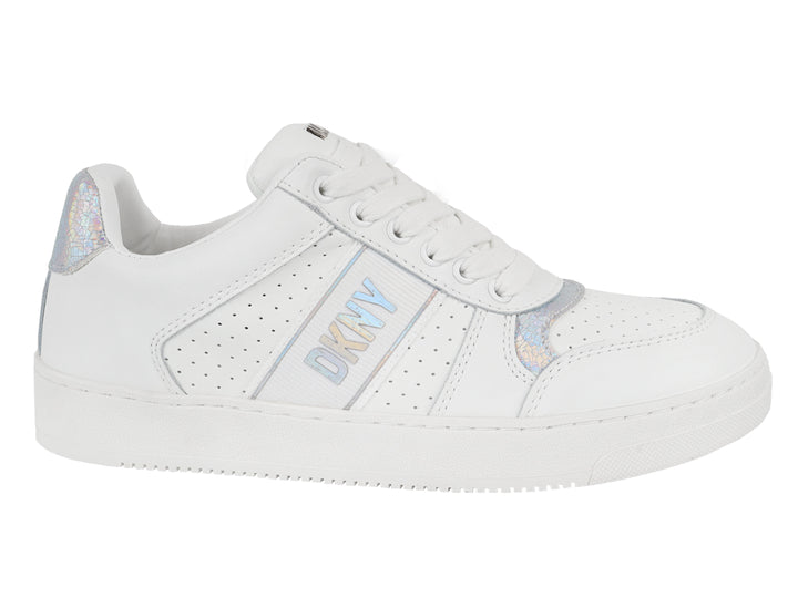 Tenis DKNY Casual Blanco y Plata para Mujer