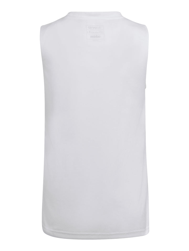 Playera Adidas sin mangas Blanco Multicolor para Niña