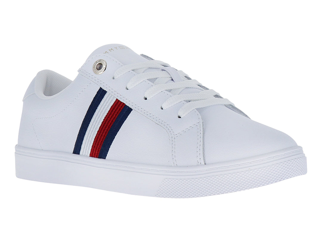 Tenis Tommy Hilfiger Essential Stripes Blancos para Mujer