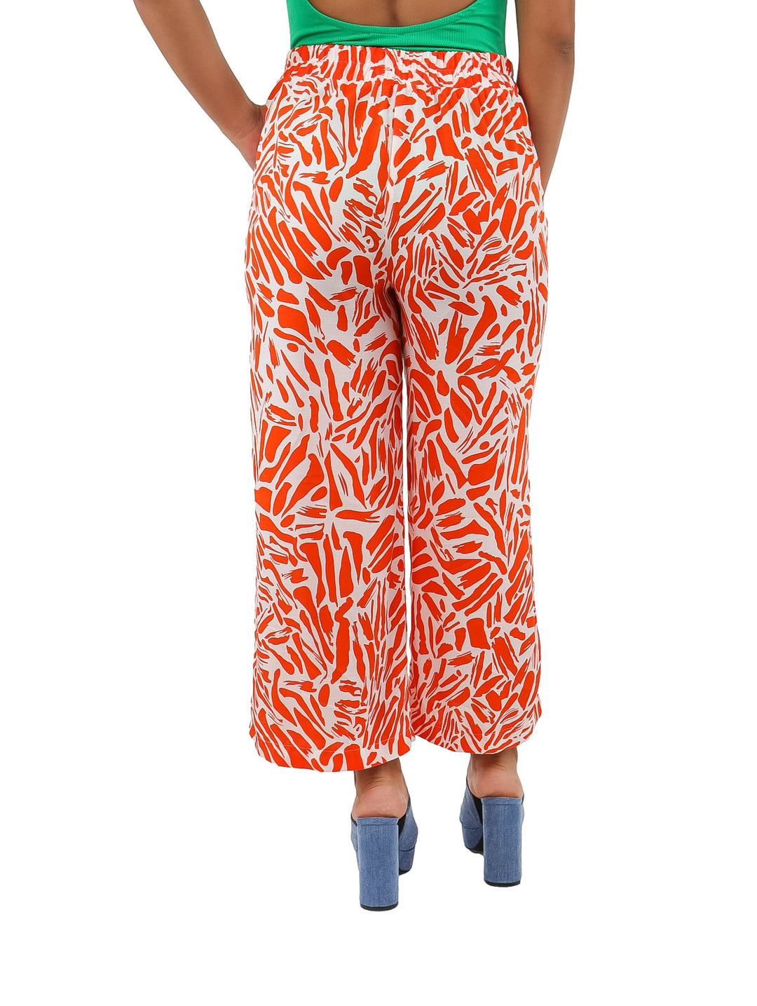 Pantalón Estampado Naranja Salsa para Mujer