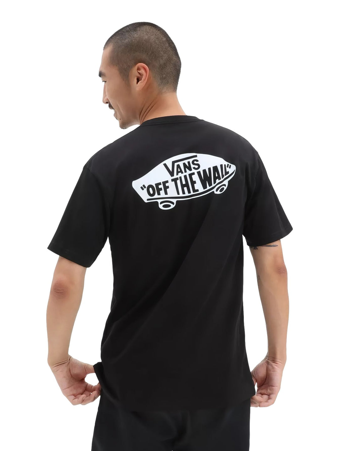 Playera Vans OTW Classic Back Manga Corta Negro/Blanco