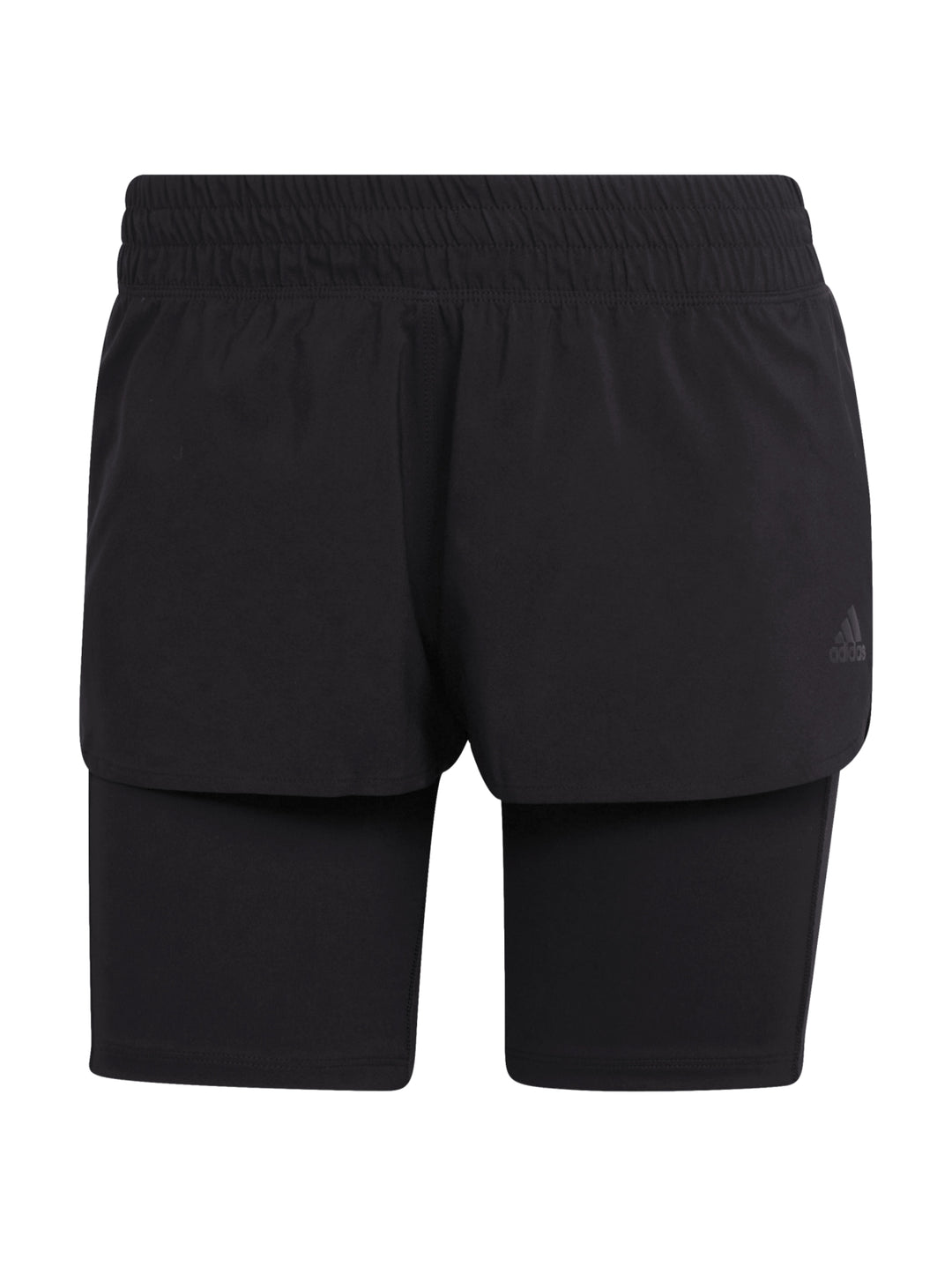 Pantalones cortos deportivos Adidas 2 en 1 color negro para mujer.