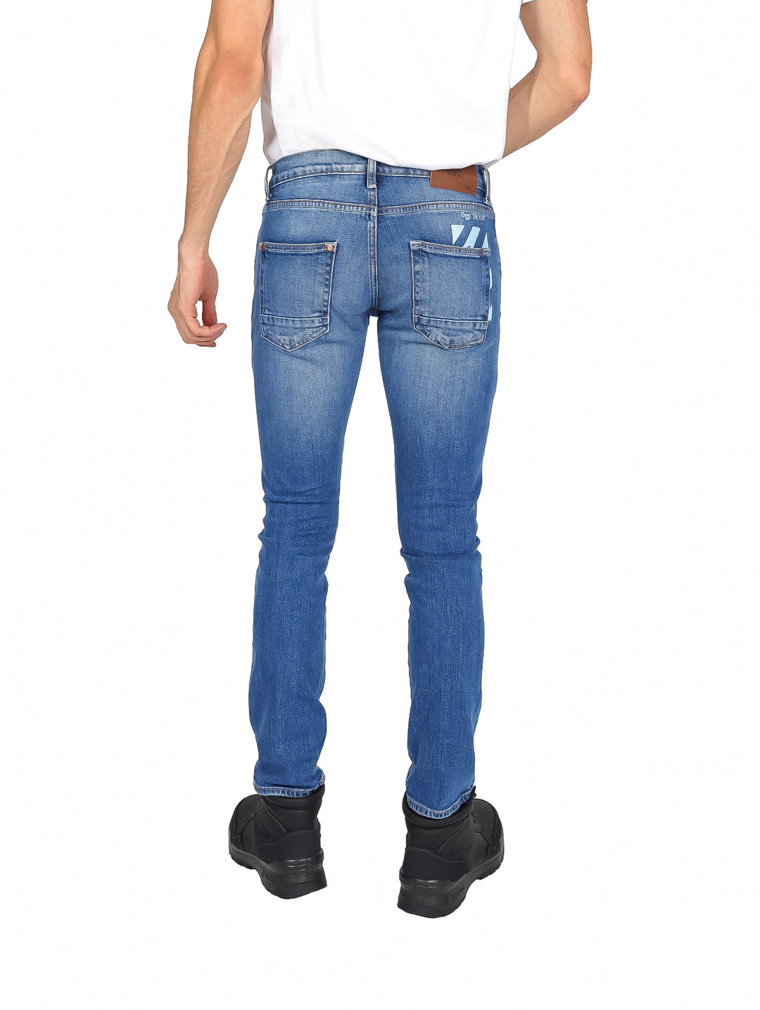Jeans OGGI Black Moto Color Bleach para Hombre