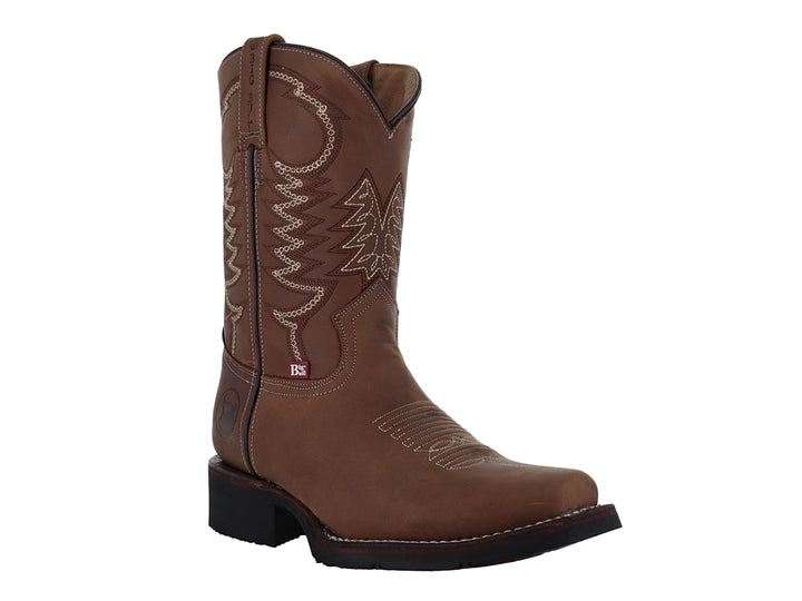 Botas Vaqueras Israel Boots Texas Crazy Horse Tabaco para Hombre